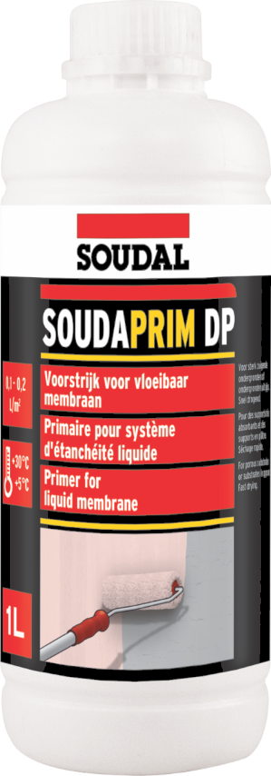 SOUDAL SOUDAPRIM DP - PRIMER FOR LIQUID MEMBRANE - PINK 1L